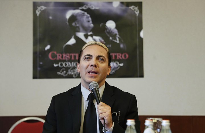 Cristian Castro dice es un reto la «osadía» de cantar a Sandro en Argentina