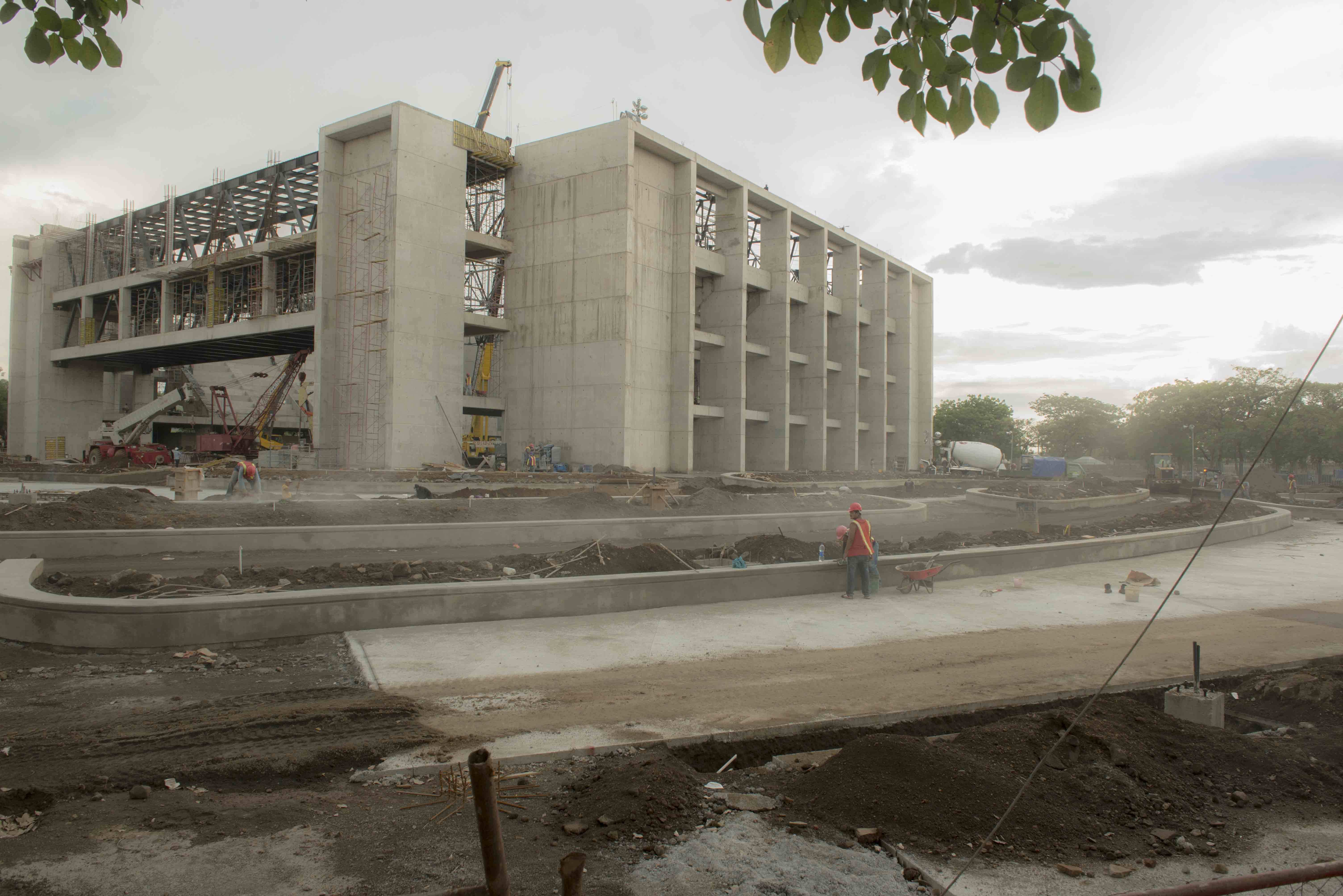 Obras en polideportivo Alexis Argüello en el 80 por ciento