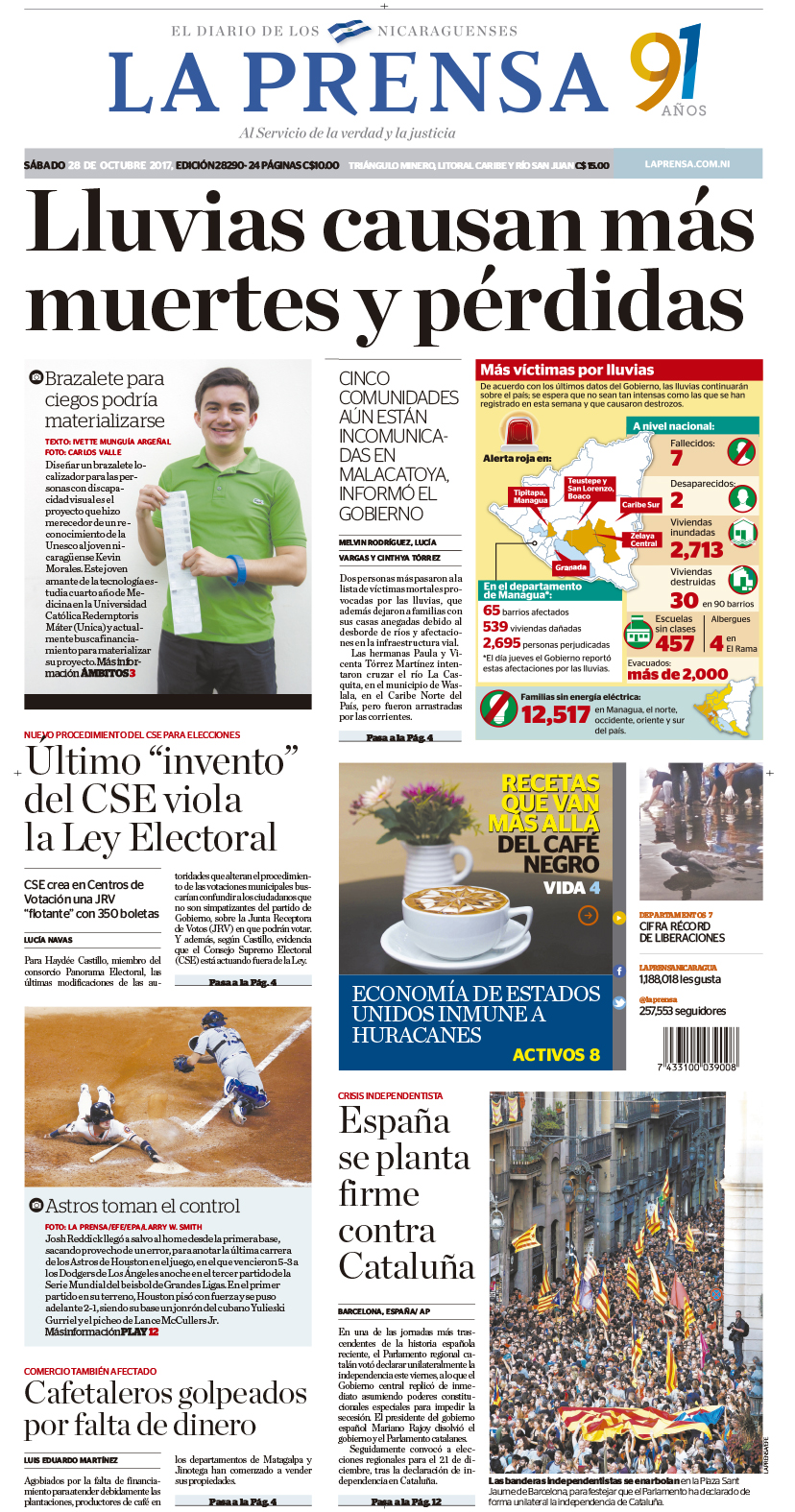 Portada impresa 28-10-2017