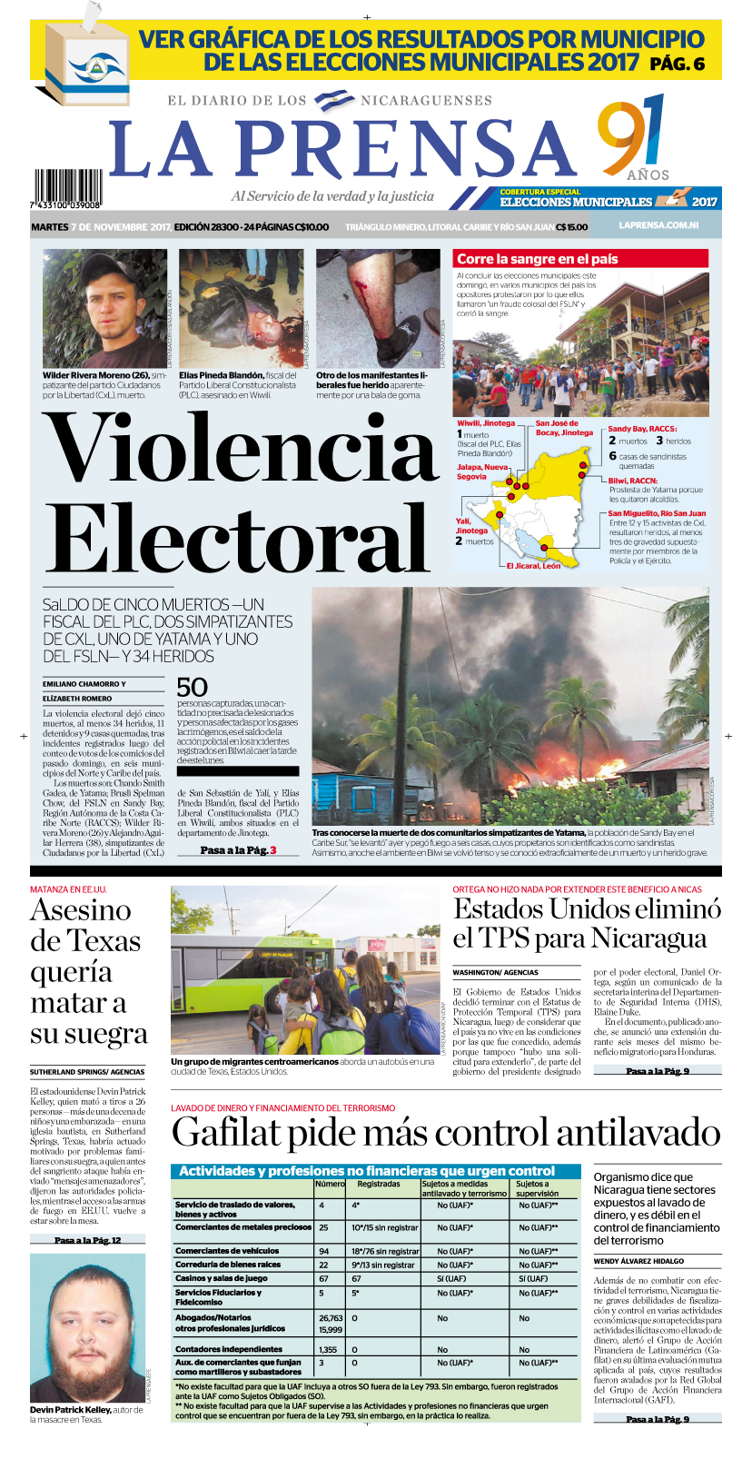Portada impresa 07-11-2017