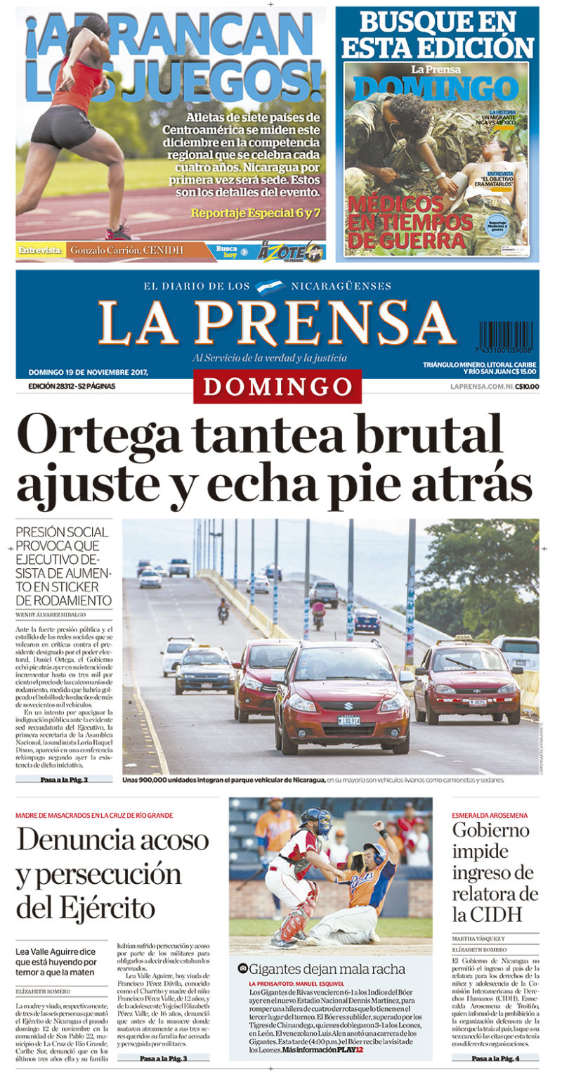 Portada impresa 19-11-2017