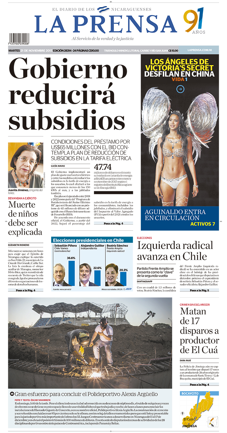 Portada impresa 21-11-2017