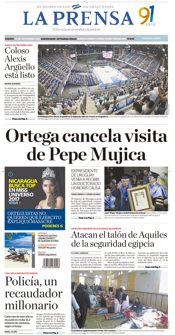Portada impresa 25-11-2017