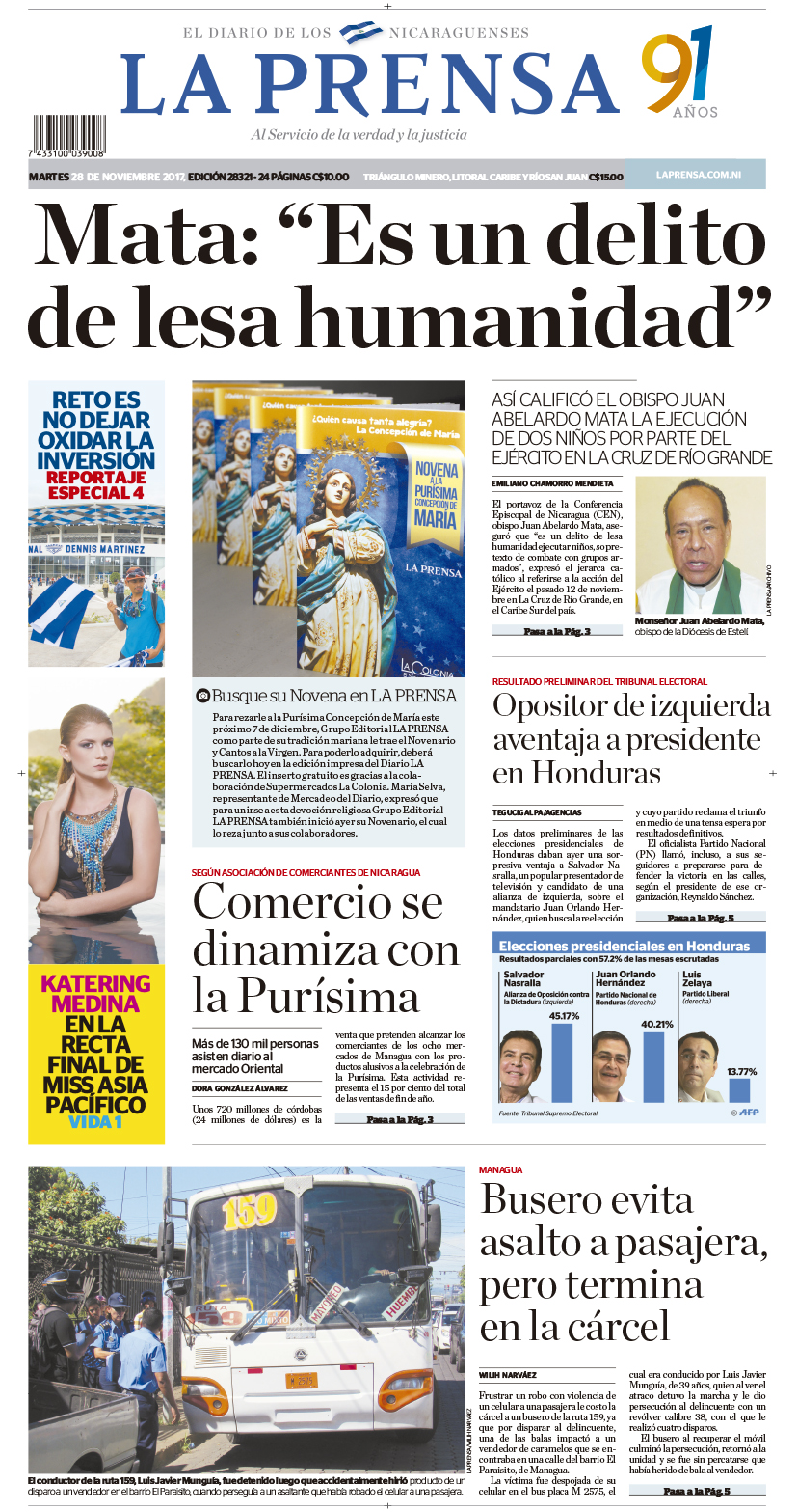 Portada impresa 28-11-2017
