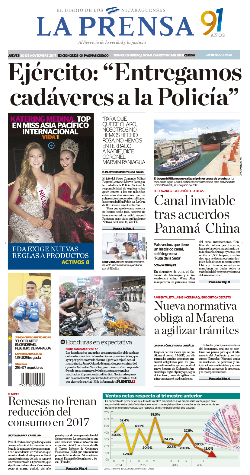 Portada impresa 30-11-2017
