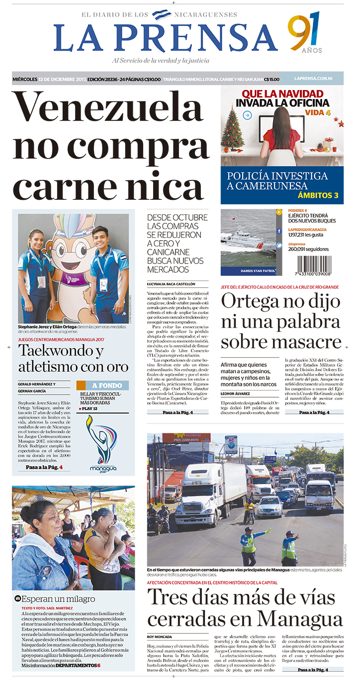 Portada impresa 13-12-2017