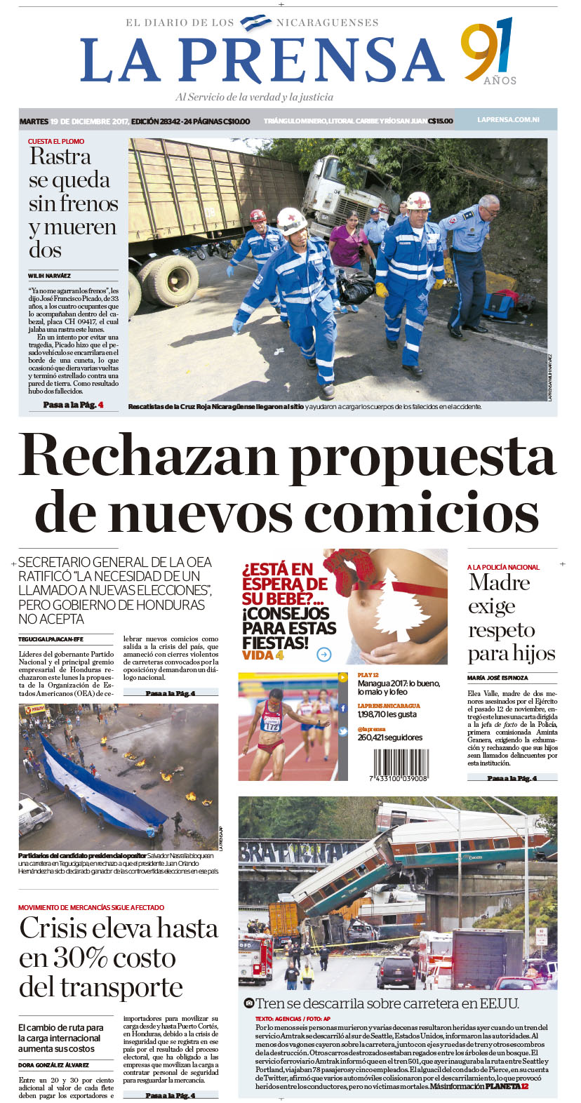 Portada impresa 19-12-2017