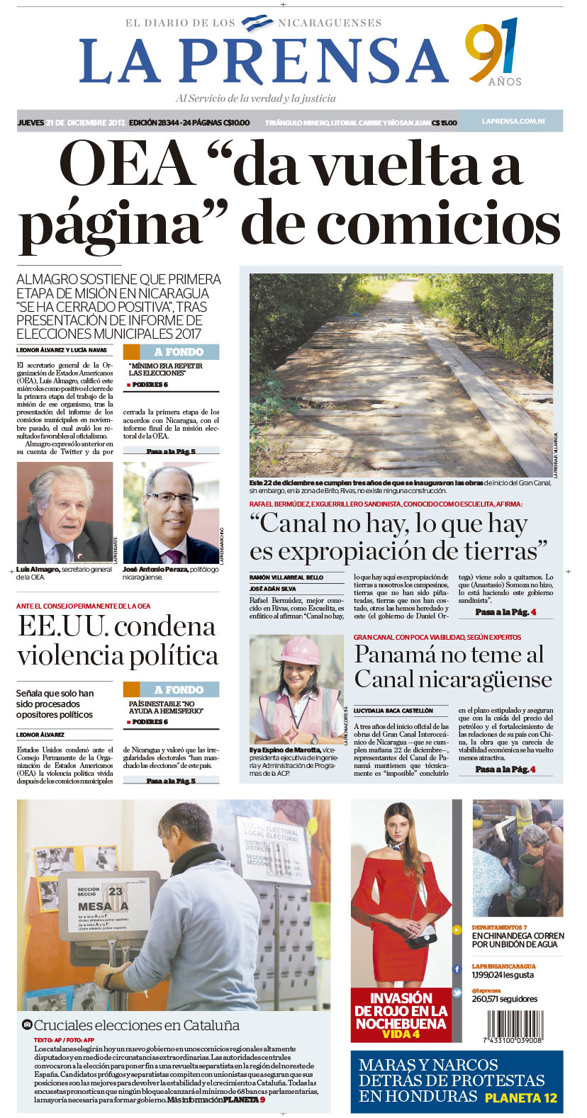 Portada impresa 21-12-2017