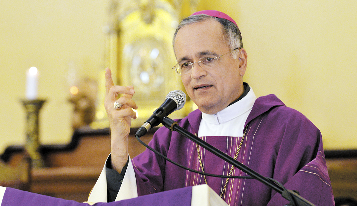 Monseñor Silvio Báez, obispo auxiliar de la Arquidiócesis de Managua. LA PRENSA/ J. FLORES