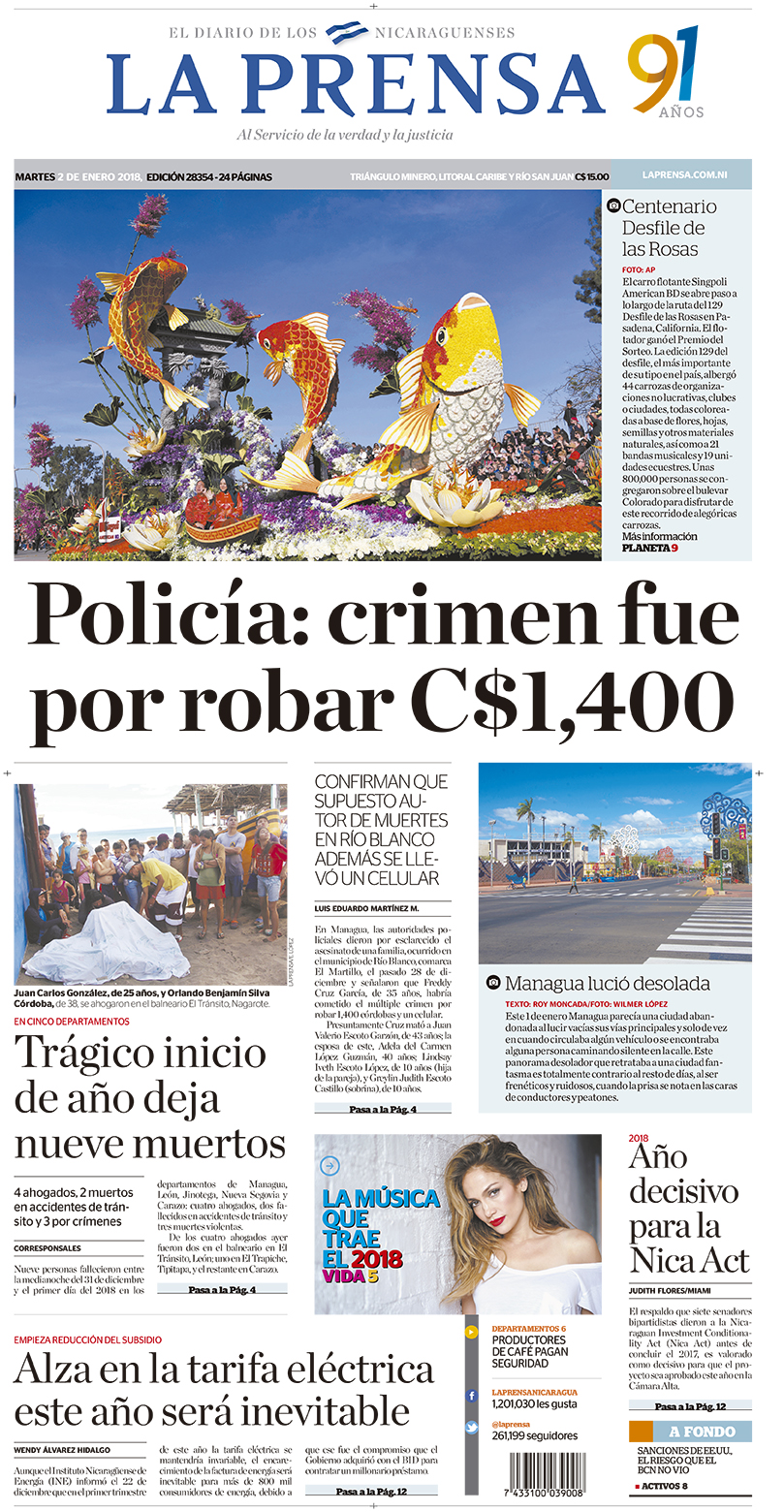 Portada impresa 02-01-2018