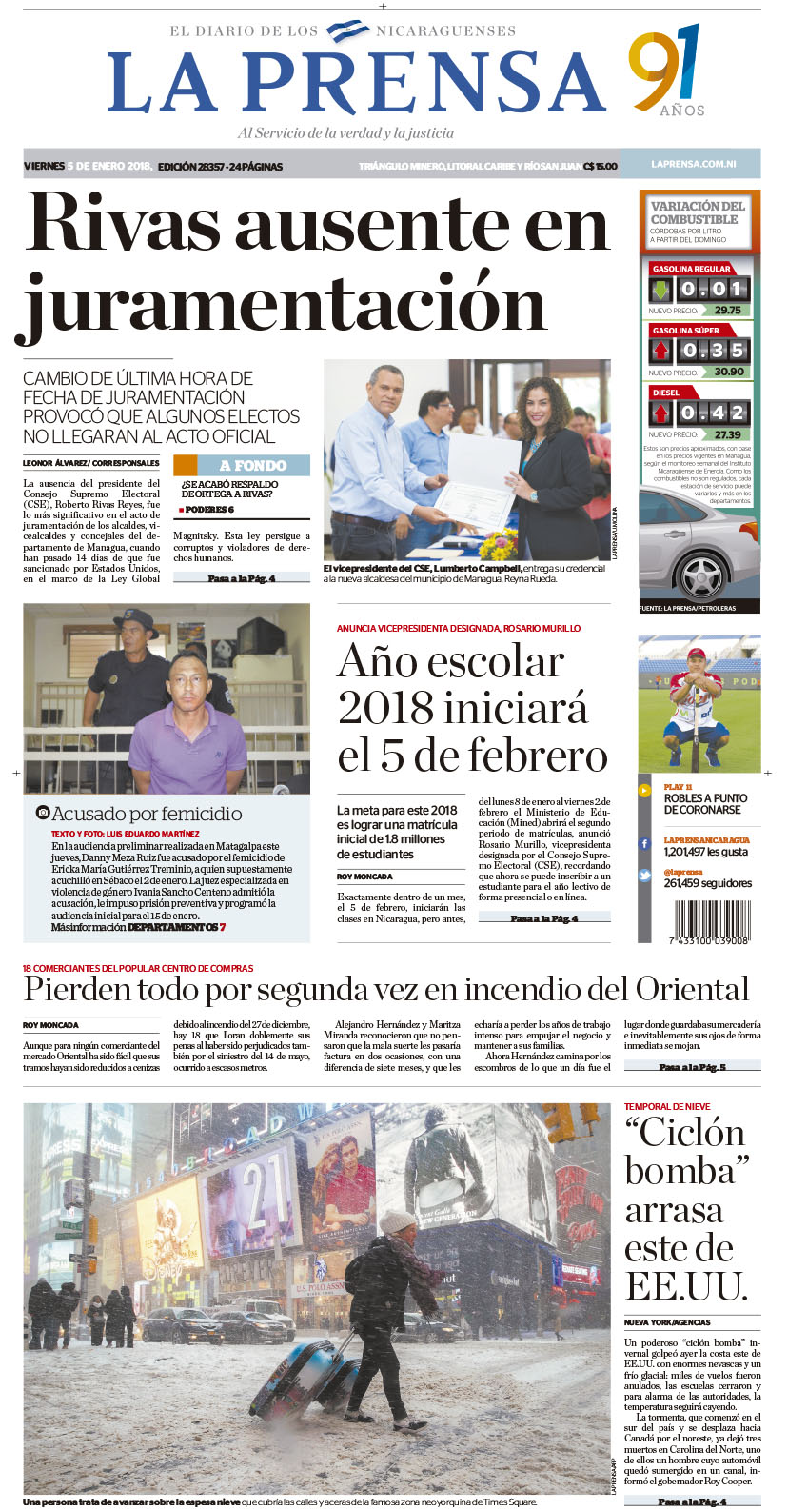 Portada impresa 05-01-2018