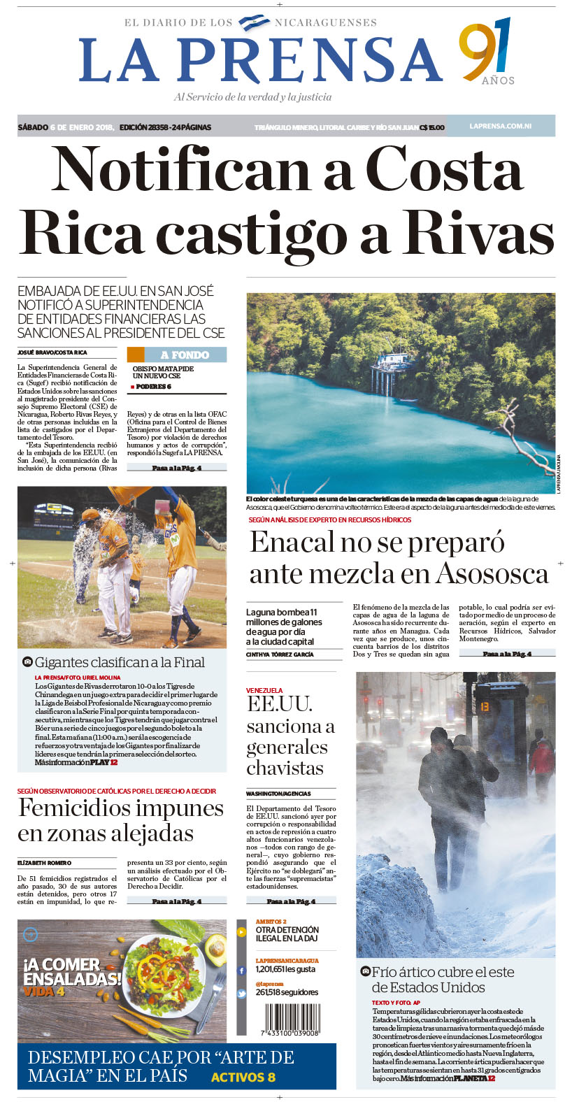 Portada impresa 06-01-2018