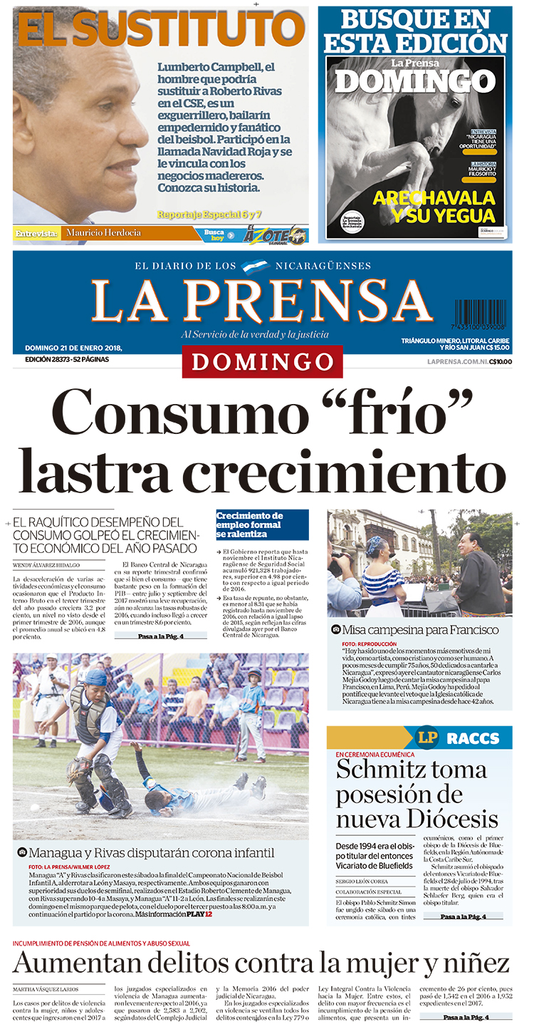 Portada impresa 21-01-2018