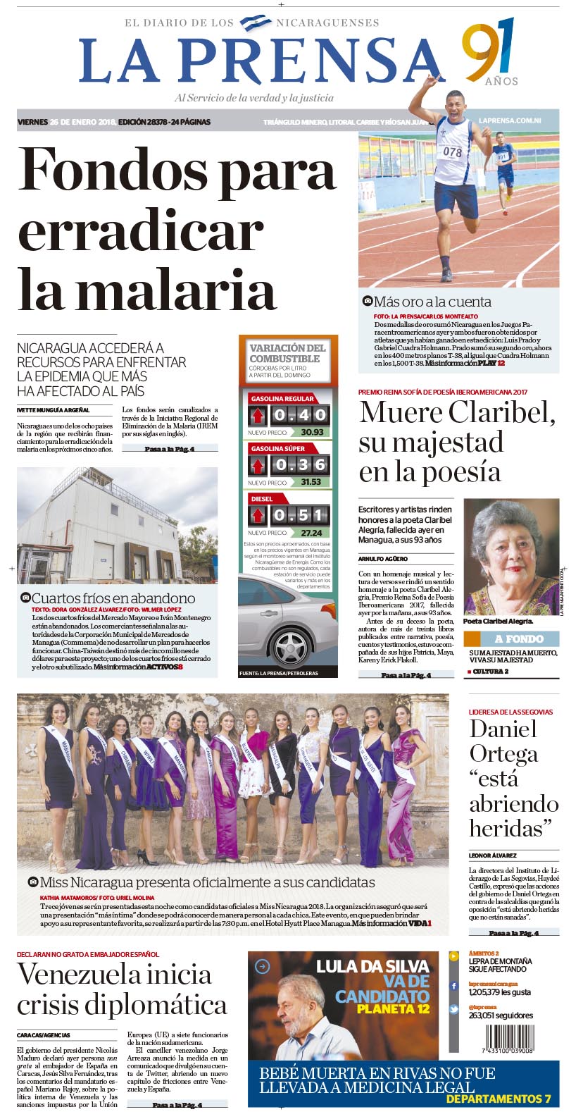 Portada impresa 26-01-2018