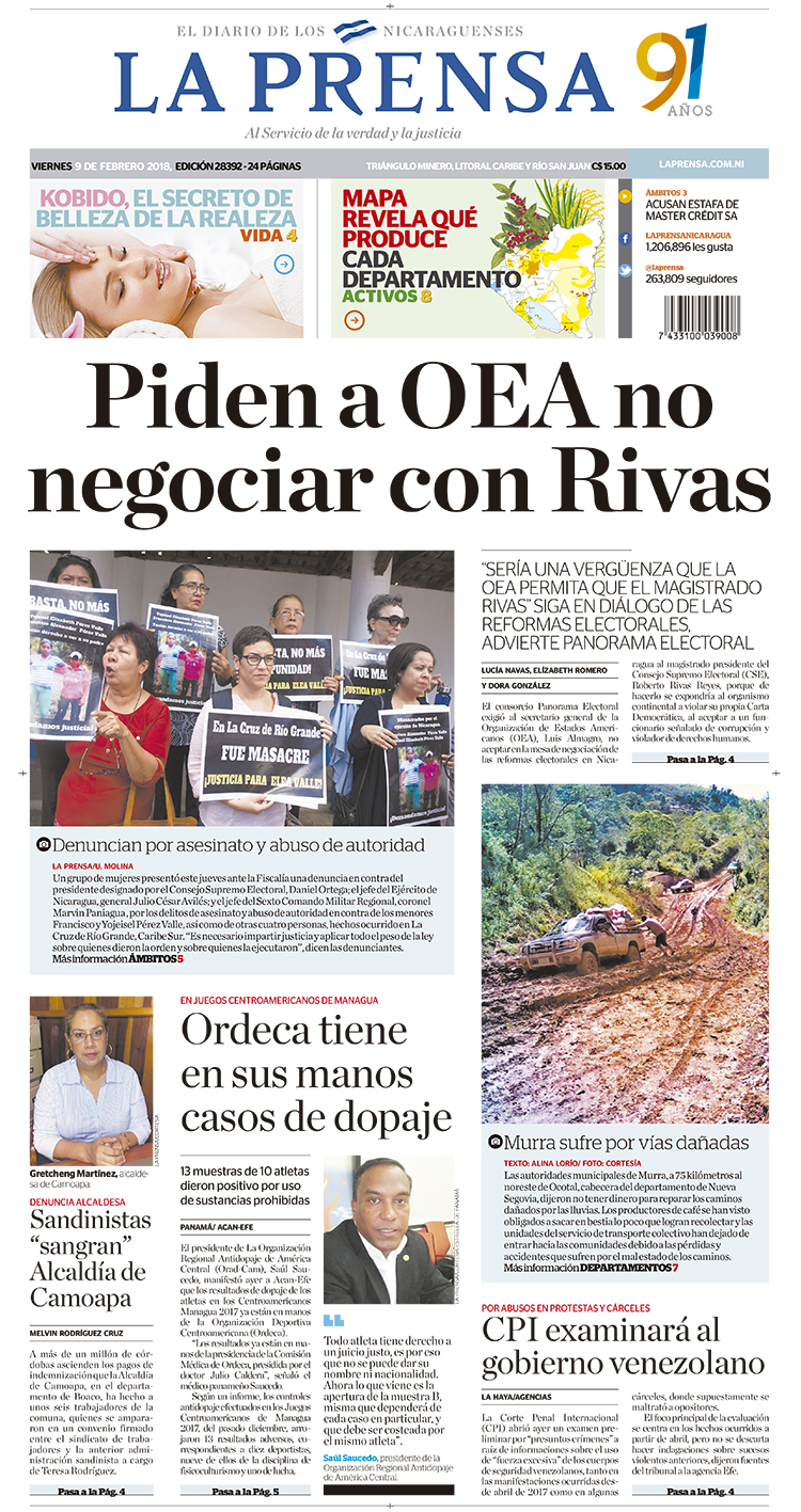 Portada impresa 09-02-2018