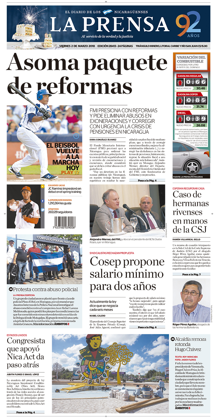 Portada impresa 02-03-2018