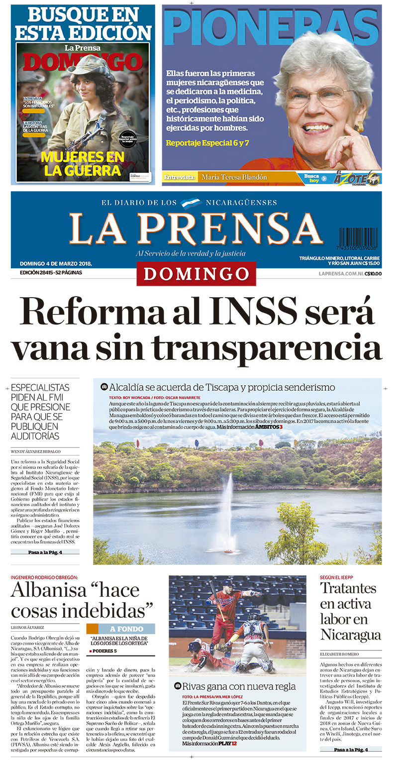 Portada impresa 04-03-2018
