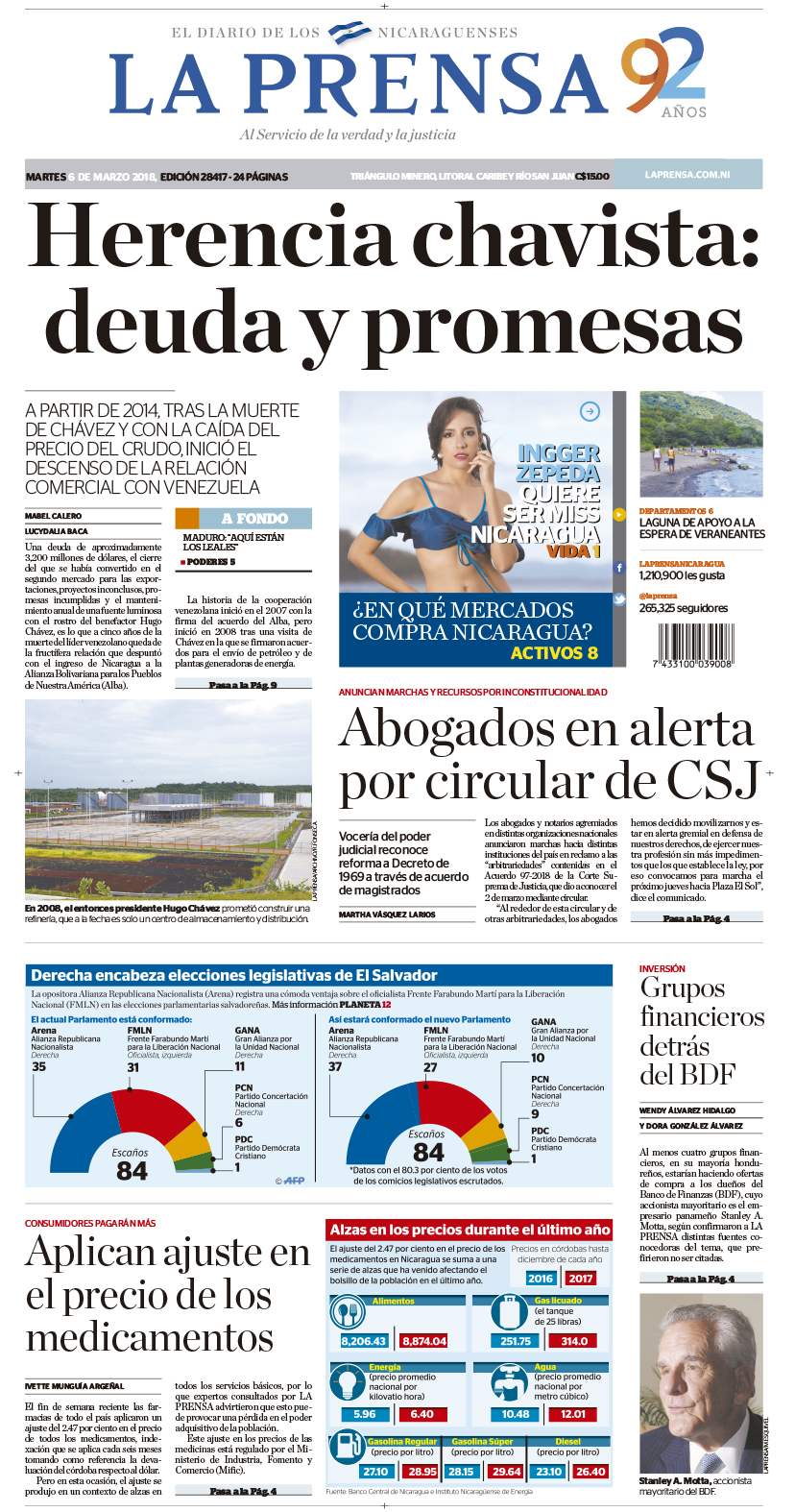 Portada impresa 06-03-2018