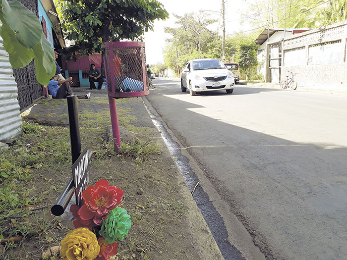 Piden reductores de velocidad en una calle en Masaya