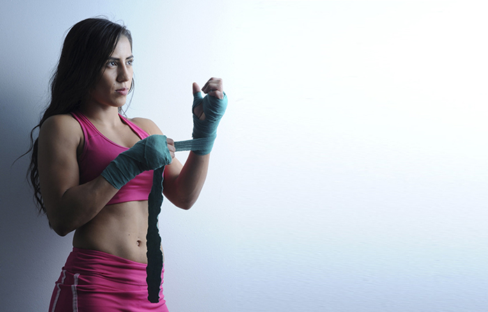 A los 24 años, Yokasta Valle se convirtió en campeona mundial de boxeo en la categoría de peso átomo, 102 libras, de la Federación Internacional de Boxeo (FIB). LA PRENSA/ CORTESÍA/ LA NACIÓN / Mario Vega