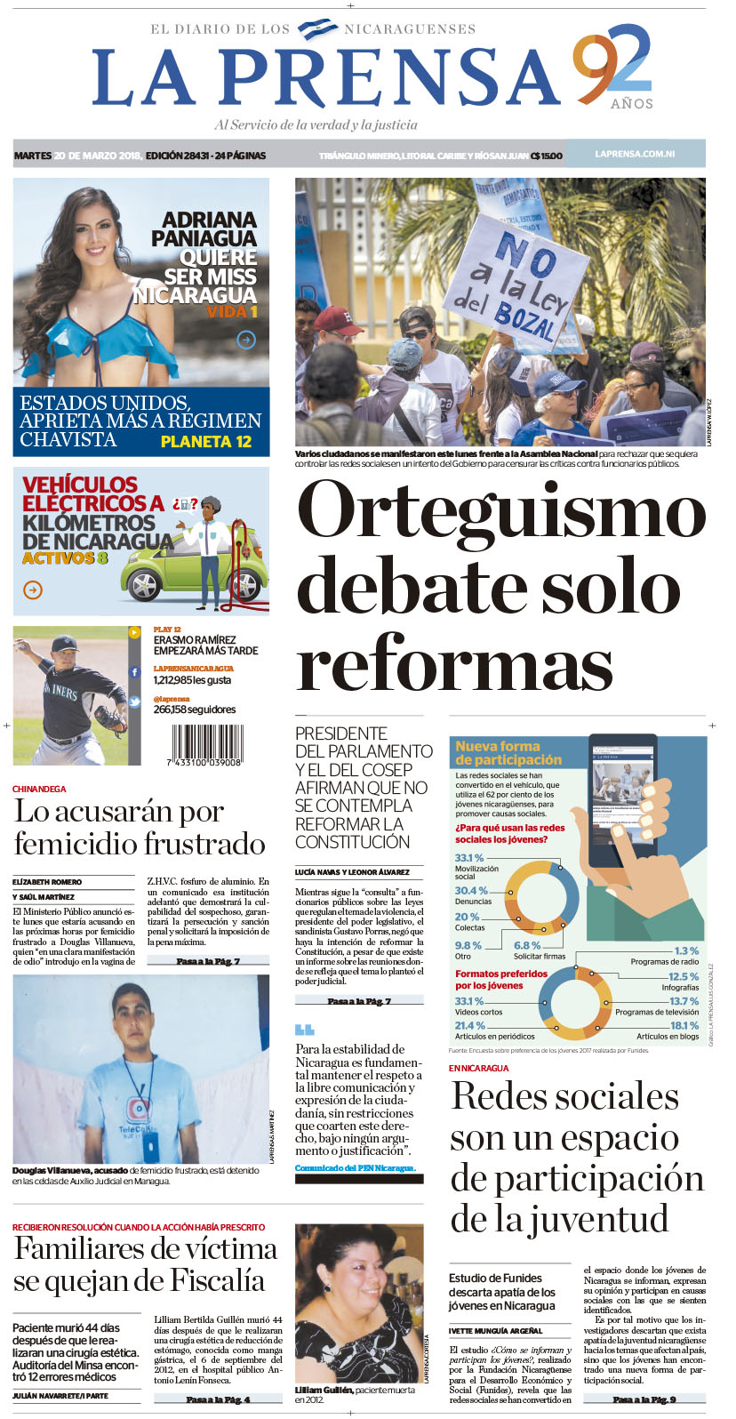 Portada Impresa 20-03-2018
