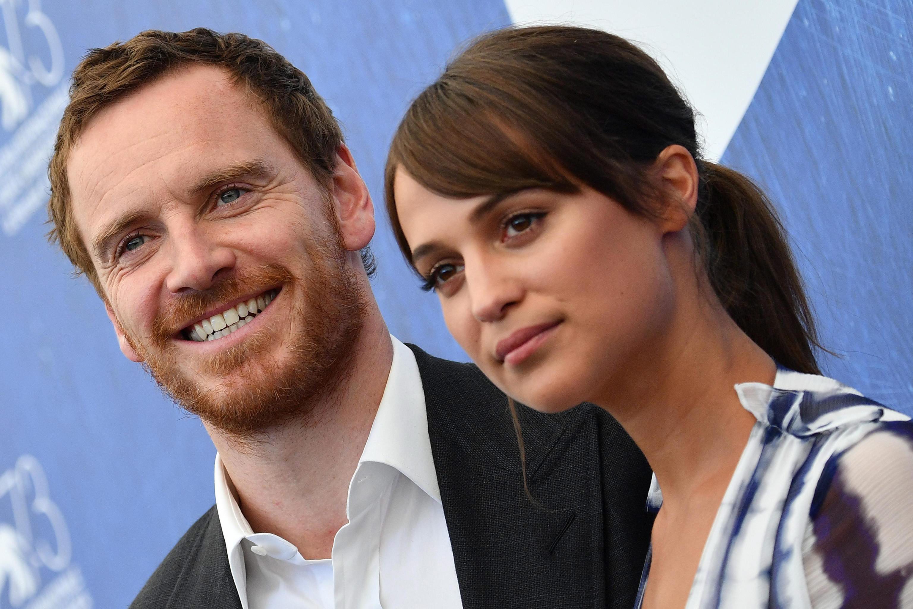 Alicia Vikander y Michael Fassbender, pareja de cine