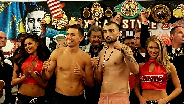 Gennady Golovkin y Vanes Martirosyan cumplieron con el peso. LA PRENSA/BAYRON SAAVEDRA