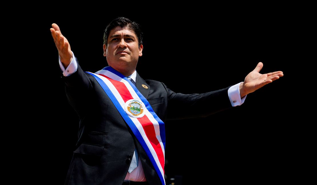 Carlos Alvarado, nuevo presidente de Costa Rica, asume la dirección del país el martes 8 de mayo del 2018. LA PRENSA/ AP