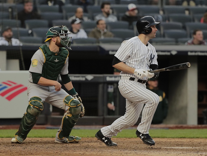 Neil Walker dio el hit que terminó con el partido a favor de Yanquis. LA PRENSA/AP/Julie Jacobson