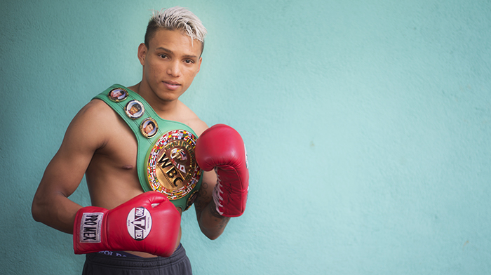 Cristofer Rosales, campeón de las 112 libras del Consejo Mundial de Boxeo. LA PRENSA/ Oscar Navarrete