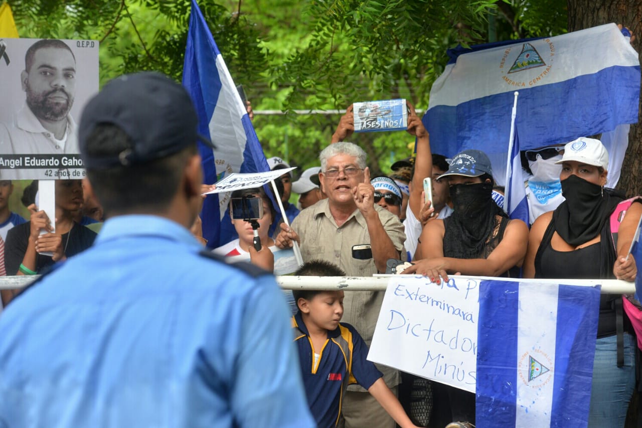 Angel Gahona, protestas, Nicaragua