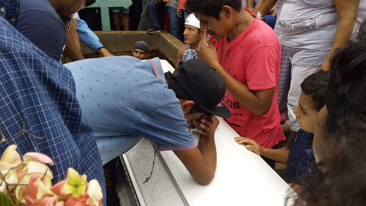 Entierran al hombre que fue asesinado de un balazo en el pecho en Masaya
