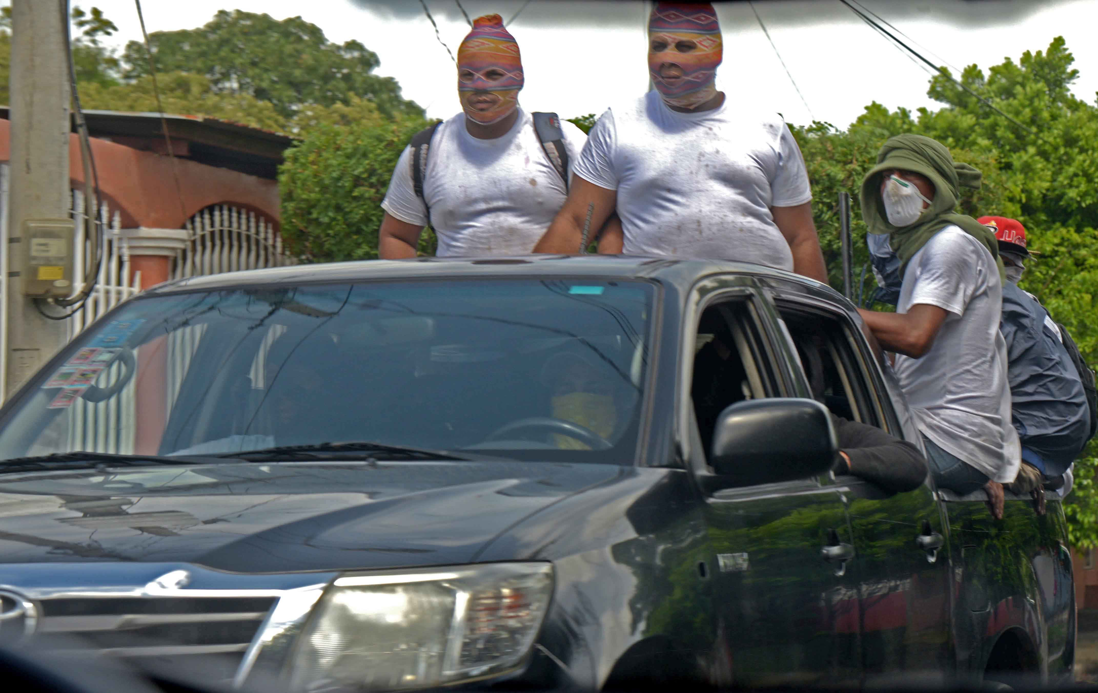 Managua, en uno de los días que amaneció militarizada y bajo ataque de la policía y paramilitares del régimen Ortega Murillo. LA PRENSA/ ROBERTO FONSECA