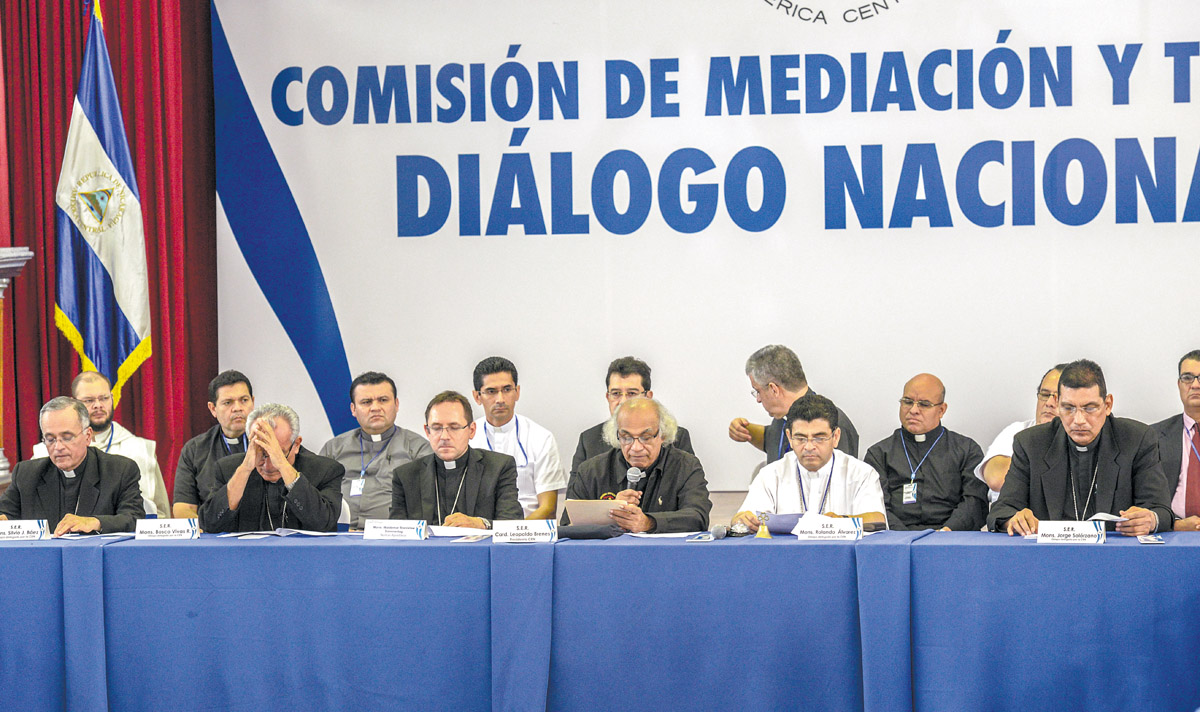 Los obispos de la CEN insisten en que el Gobierno y la Policía detengan la represión a los ciudadanos que demandan la renuncia de Daniel Ortega. LA PRENSA/C. VALLE