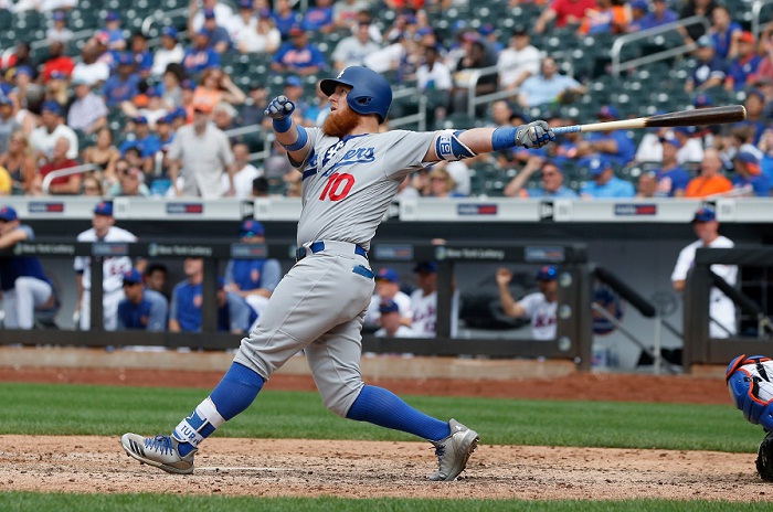 Con su jonrón Justin Turner decidió el partido a favor de los Dodgers sobre los Mets. LA PRENSA/Jim McIsaac/Getty Images/AFP
