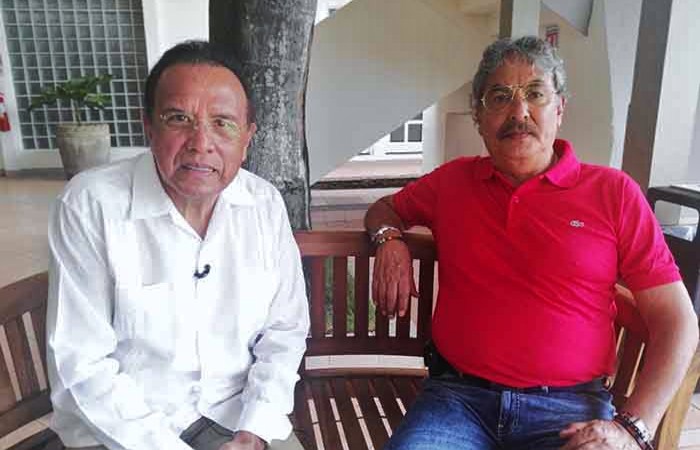 Los reporteros mexicanos Edgar Hernández y Pedro Talavera, después de su arribo a Nicaragua el pasado 17 de julio de 2017. LA PRENSA/ EDUARDO CRUZ
