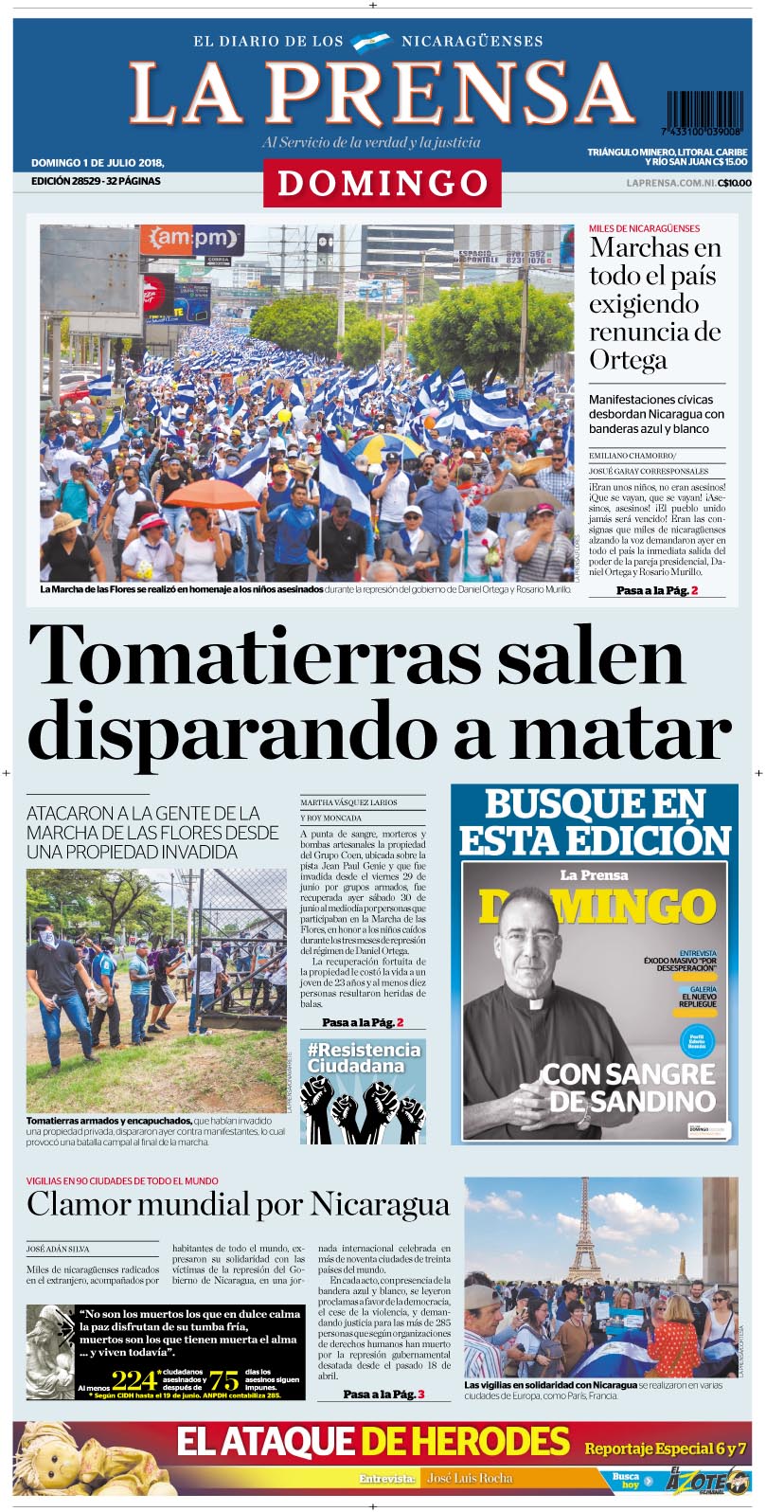 Portada impresa 01-07-2018