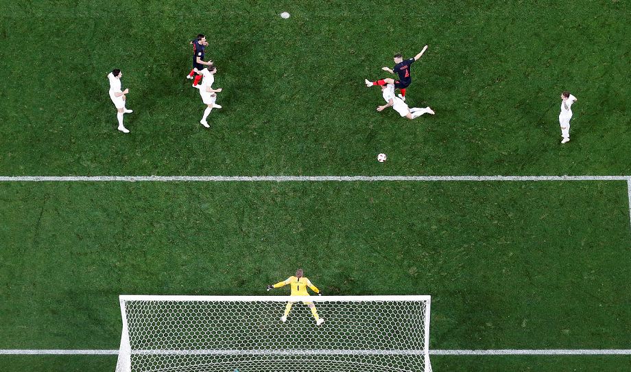 Francia-Croacia, el cartel luminoso de la final de Rusia-2018