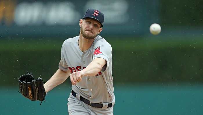 Chris Sale dejó su efectividad en un lujoso 2.13 tras el partido de ayer. LA PRENSA/Leon Halip/Getty Images/AFP