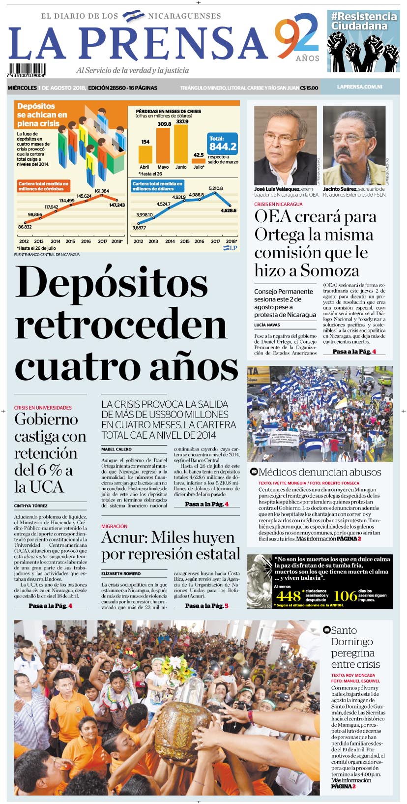 Portada impresa 01-08-2018