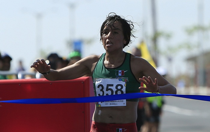 La mexicana Madai Pérez ganó el maratón de Barranquilla 2018. LA PRENSA/EFE/Ricardo Maldonado Rozo|
