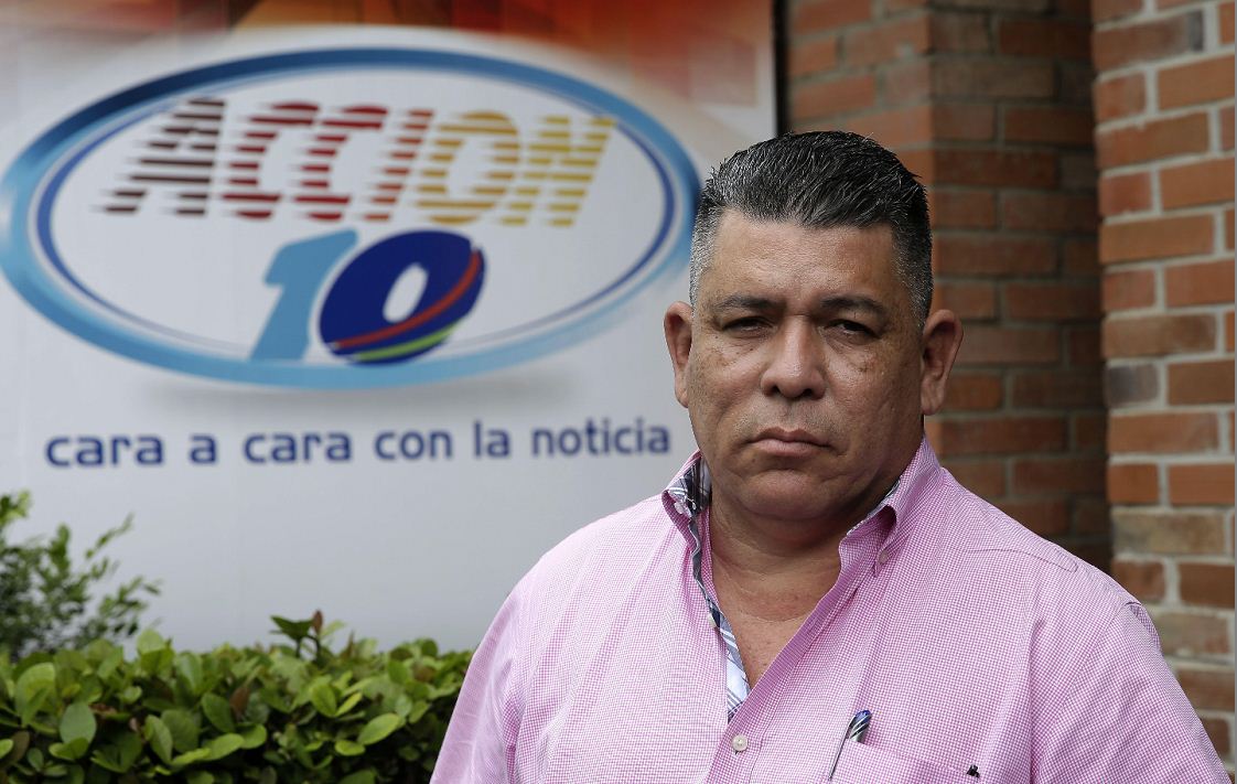 Mauricio Madrigal, Jefe de prensa del noticiero Acción 10. LA PRENSA/ EFE