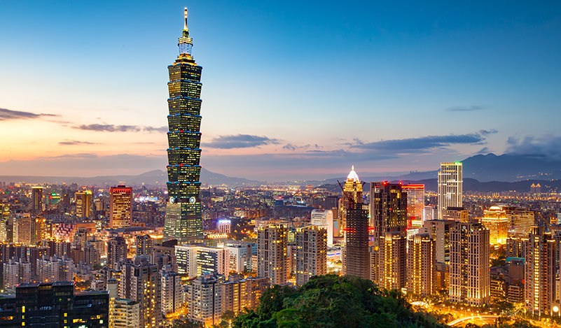 Taipei, la capital de Taiwán, con el edificio Taipei 101 destacando en la imagen. LA PRENSA/ CORTESÍA
