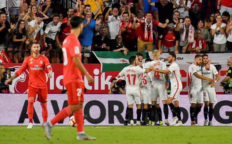 Sevilla golea al Madrid con tantos de André Silva y Ben Yedder