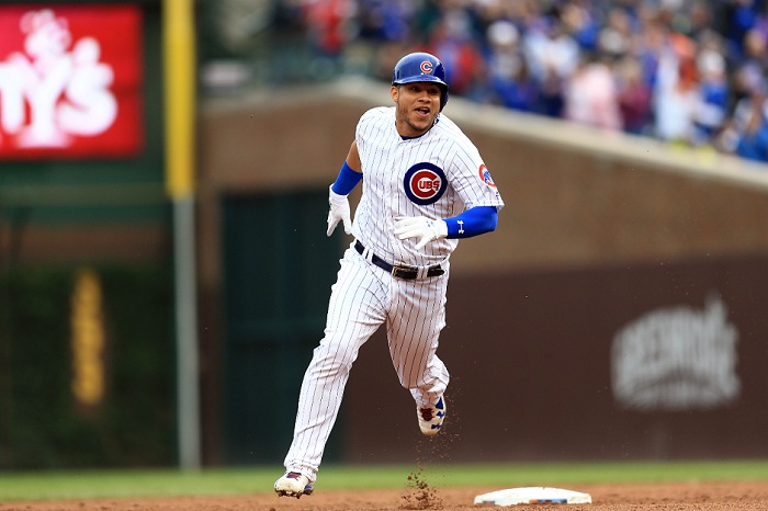 Wilson Contreras conectó su décimo jonrón de la campaña de Grandes Ligas con los Cachorros de Chicago, en el último día del calendario regular. LA PRENSA/AFP