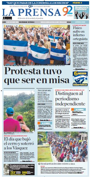 Portada impresa 22-10-2018