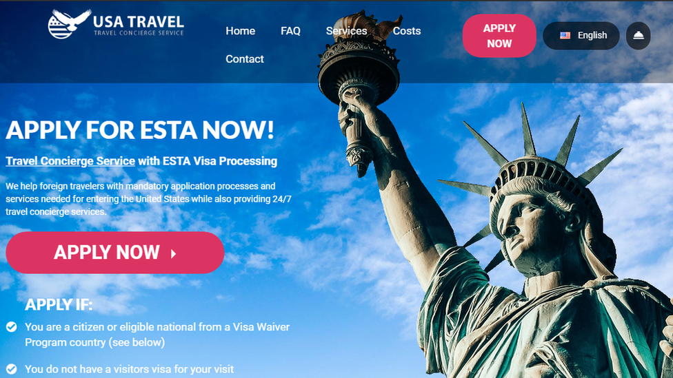 Las páginas web que ofrecen visas para viajar a Estados Unidos por hasta 5 veces más de lo que cuestan