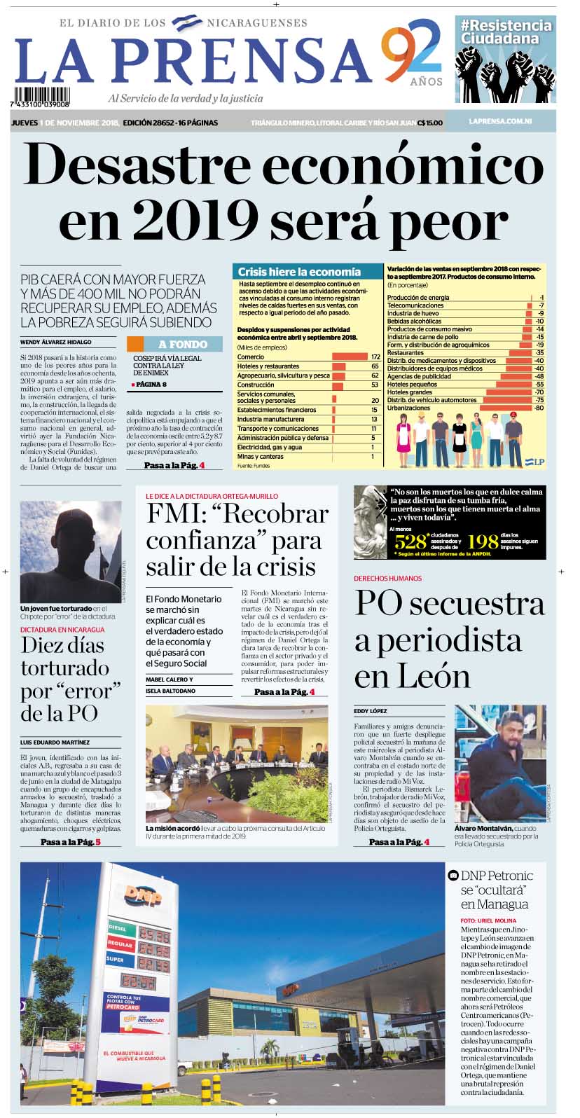 Portada impresa 01-11-2018