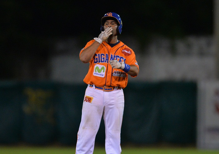 El venezolano Luis Allen volverá a vestir la camiseta de los Gigantes de Rivas, en la edición 14 de la Liga de Beisbol Profesional Nacional. LA PRENSA/ARCHIVO/JADER FLORES
