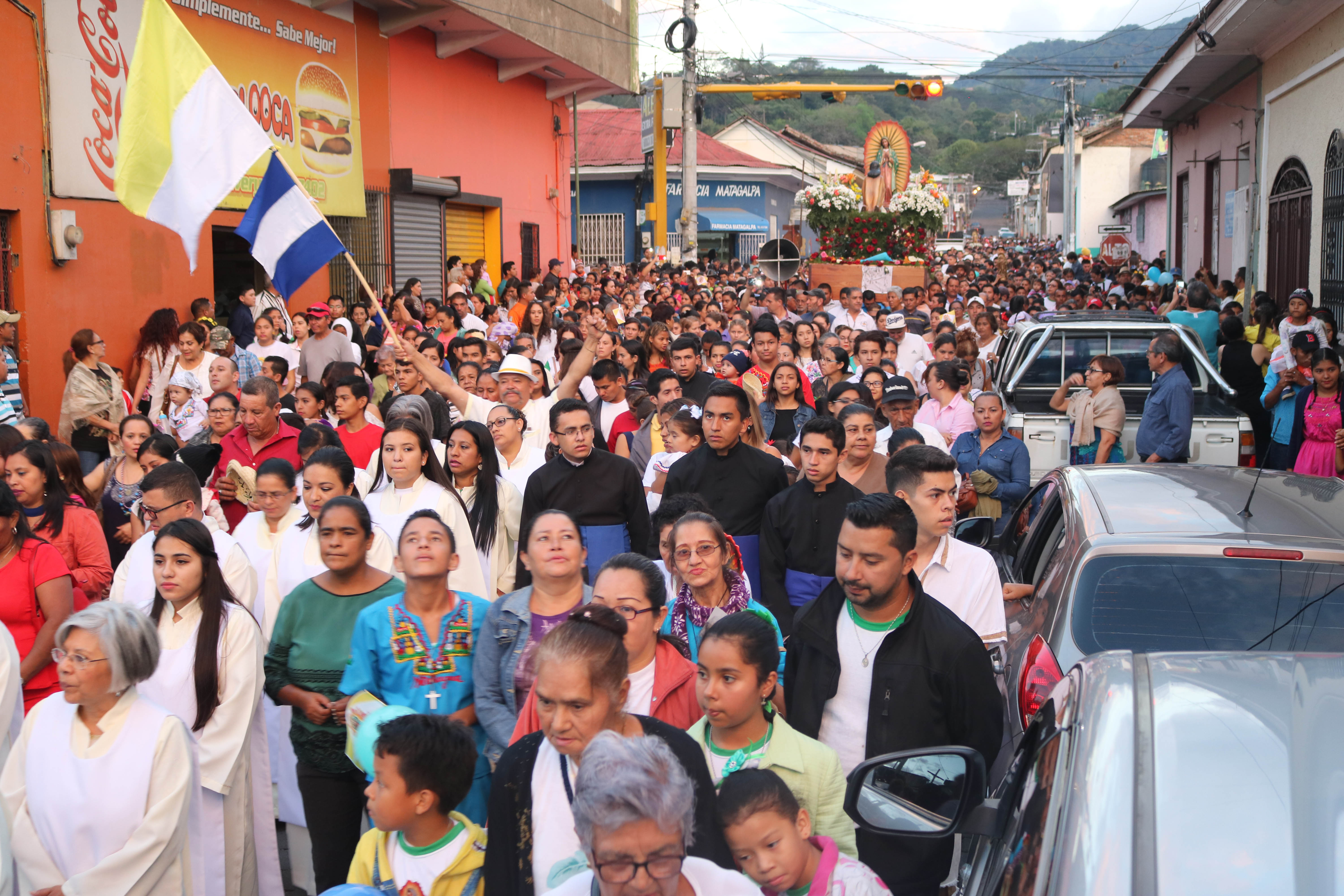 Miles de nicaragüenses festejan a la Virgen de Guadalupe en Matagalpa